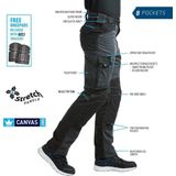 Portwest - WX3 Service Broek T701 - Mol Grijs - Werkbroek