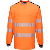 Portwest - PW3 Hi-Vis T-shirt - Geel/Zwart - Lange Mouw - 4XL