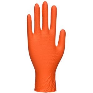 Portwest Oranje HD Wegwerphandschoen (Pk100) - Oranje - M