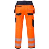 PW3 - Hi-Vis Werkbroek - Oranje - Multifunctionele Holsterzakken - Versterkt Oxford Doek