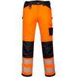 PW3 - Hi-Vis Broek - Oranje - Werkbroek - Duurzaam Polyester/Katoen - Reflecterende Striping