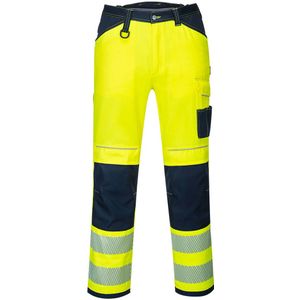 Portwest PW340 PW3 Hi-Vis Broek, Geel/Marine, Normaal, Grootte 36