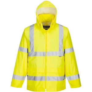 Regenjas - Geel - 100% Polyester - Waterbestendig - EN ISO 20471