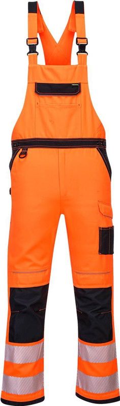 Portwest - PW3 Hi-Vis Amerikaanse Overall - Oranje/Zwart - Werkoverall