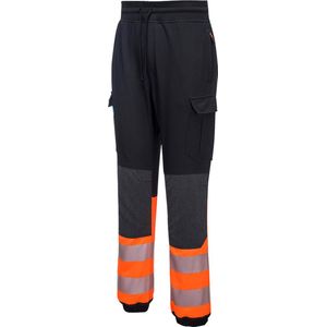 Portwest - KX3 - Flexibele Broek - Zwart/Oranje - Hoge Zichtbaarheid