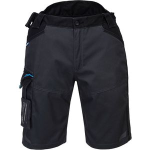 Korte Broek - Zwart - Polyester/Katoen - 7 Zakken - Stretchpanelen