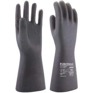 Neopreen chemische handschoen maat Small, Black