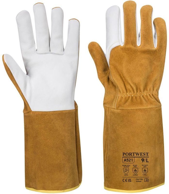 Portwest A521 - TIG Ultra Lashandschoen - Geitenleer - CE-gecertificeerd