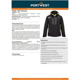 Portwest - DX460 - Winterjas - Zwart - Sterk Isolerend Materiaal