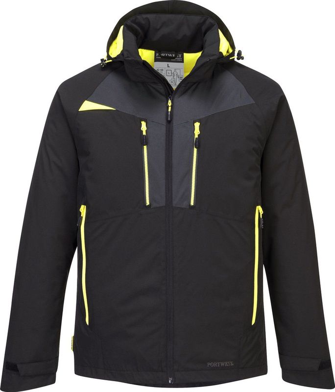 Portwest - DX460 - Winterjas - Zwart - Sterk Isolerend Materiaal