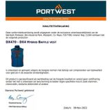Portwest - DX470 - Baffle Vest - Zwart - 100% Nylon