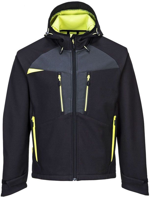 Portwest DX474 DX4 Softshell Jas - Zwart - Ademend en Winddicht