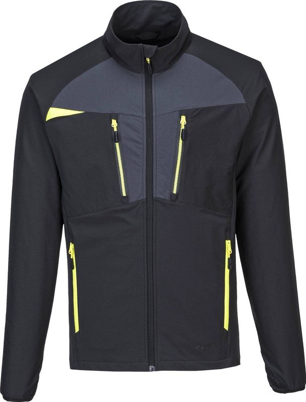 Portwest - DX480 - Base Layer Top - Zwart - Titanmill Ultra Stretch, Lichtgewicht, Ademend