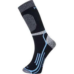 Portwest - Winter Merino Sok - Werksokken - Zwart - Versterkte Hiel en Neus
