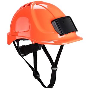 Portwest PB55 Vented Hard Hoed Helmet met Badge ID Kleur = Oranje