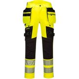 DX442 - DX4-Hi-Vis broek met afneembare holsterzakken - Geel/zwart
