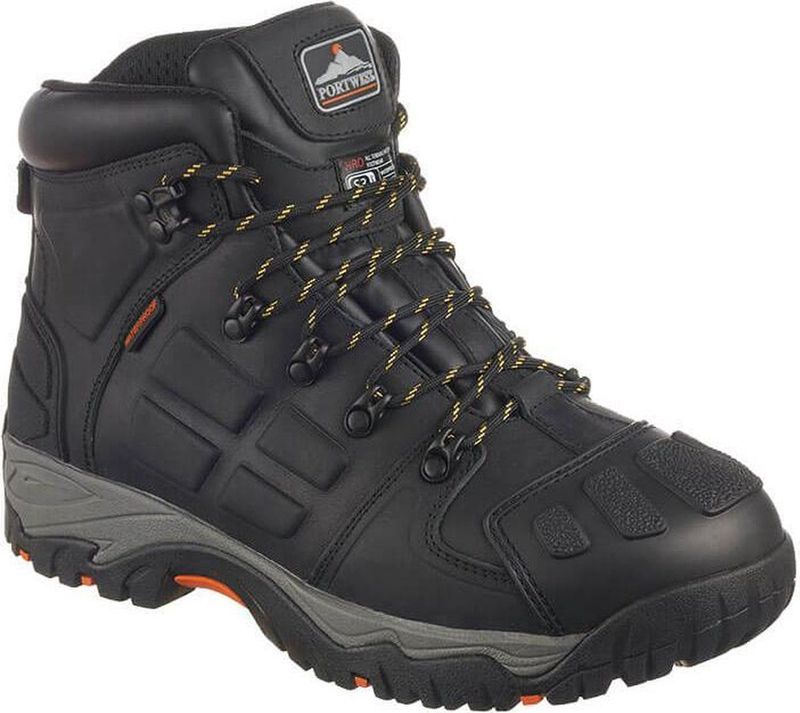 Portwest - Steelite Monsal S3 WR CI HRO SRC - Werkschoen - Zwart - Leren Bovenkant
