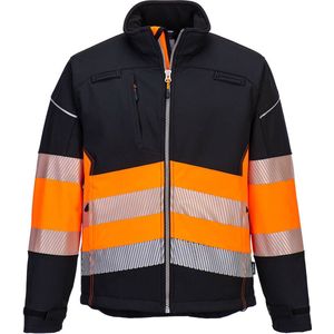 PW3 - Hi-Vis Softshell Jack - Klasse 1 - BkOrr