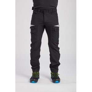 DX4 - Hi-Vis Broek - Zwart - Met Afneembare Holsterzakken - Maat 33