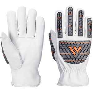 Portwest impact Driver handschoen (ongevoerd) - Wit - S