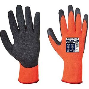 Portwest Latex gecoate thermische handschoen, kleur: oranje, maat: XL, A140ORBXL