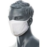 2-Laags Anti Microbieel Stoffen Gezichtsmasker (25 stuks) maat , White