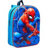 Spiderman 3D jongens rood blauw rugzak  30x25x9