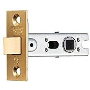 Carlisle Messing BTL3/BP Bout Door Latch (Radius & Square) 76mm Electro Messing, Goud
