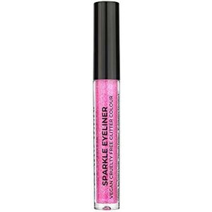 Stargazer Veganistische vloeibare eyeliner, glitter, sneldrogend, met extreem fijne punt, roze