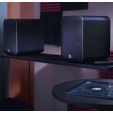 Q Acoustics - M20 - Actieve Speakers - Zwart - Bluetooth - Stereoluidsprekers