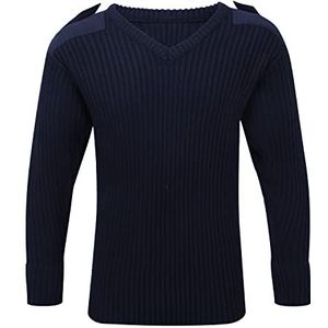 Castle Clothing V – Hals Combat Jumper, Size Medium marineblauw