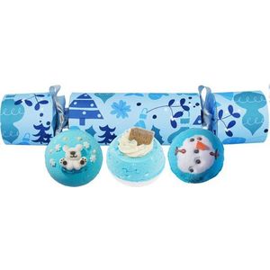 Bomb Cosmetics - 3 Bruisballen - All I Want For Christmas is Blue kerst cracker