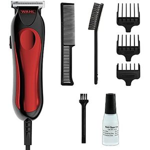 Wahl T-Pro T-Blade Trimmer, baardtrimmer voor heren, scheerapparaat, Afro haartrimmer, snoer, stoppeltrimmers, detaillering en contouren, mannelijke verzorgingsset, zwart