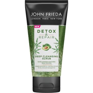John Frieda - Detox & Repair - Scrub - Cannabis Sativa - Diep Reinigend