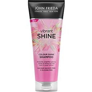 John Frieda - Vibrant Shine - Shampoo - 250 ml - Versterkt Glans - SLS/SLES Vrij