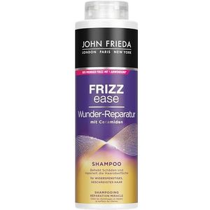 John Frieda Wunder Reparatie Shampoo - Voordeelgrootte: 500 ml - Frizz Ease Serie - Haartype: weerbarstig, beschadigd, gestrest - Kabinetgrootte