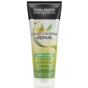 John Frieda Deep Cleanse & Repair Conditioner - Inhoud: 250 ml - Zichtbare reparatie en soepelheid - Voor beschadigd, beschadigd haar