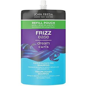 John Frieda Dreamlocken Shampoo - Inhoud: 500 ml - navulverpakking - Serie Frizz Ease