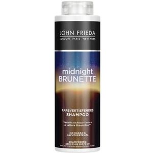 John Frieda Midnight Brunette Shampoo - Voordeelgrootte: 500 ml - Kleurdiep - Haartype: bruin, brunette - Kabinetgrootte