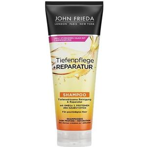 John Frieda Dieptereiniging + herstellende shampoo, inhoud 250 ml, grondige reiniging en reparatie, voor beschadigd en extreem beschadigd haar