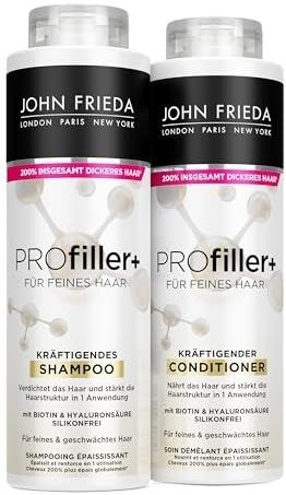 John Frieda - PROfiller+ - Shampoo en Conditioner - Biotine en Hyaluronzuur - 500 ml