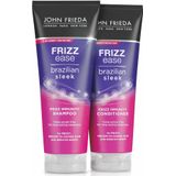 4x John Frieda Frizz Ease Brazilian Sleek Shampoo 250 ml