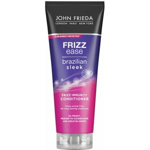 4x John Frieda Frizz Ease Brazilian Sleek Conditioner 250 ml