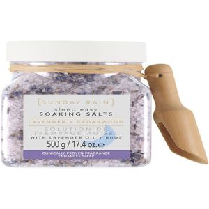 Sunday Rain - Sleep Easy Soaking Salts - Lavender + Cedarwood - 500 g