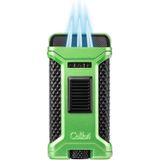 Colibri - Ascari - Aansteker - Zwart-Groen - Triple-Jet Flame