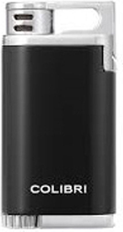 Colibri - Belmont - Aansteker - Zwart-Chroom - Single Jetflame