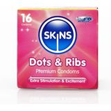 Skins - Dots & Ribs - Condooms - Vanilla - 16 Stuks