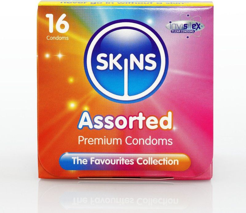 Skins - Assorted - Condooms - Transparant - 16 Stuks