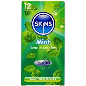 Skins - Mint - Condooms - 4 Stuks - Natuurlijk Rubberlatex