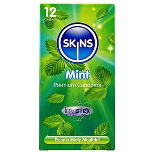 Skins - Mint - Condooms - 12 Stuks - Natuurlijk Rubberlatex